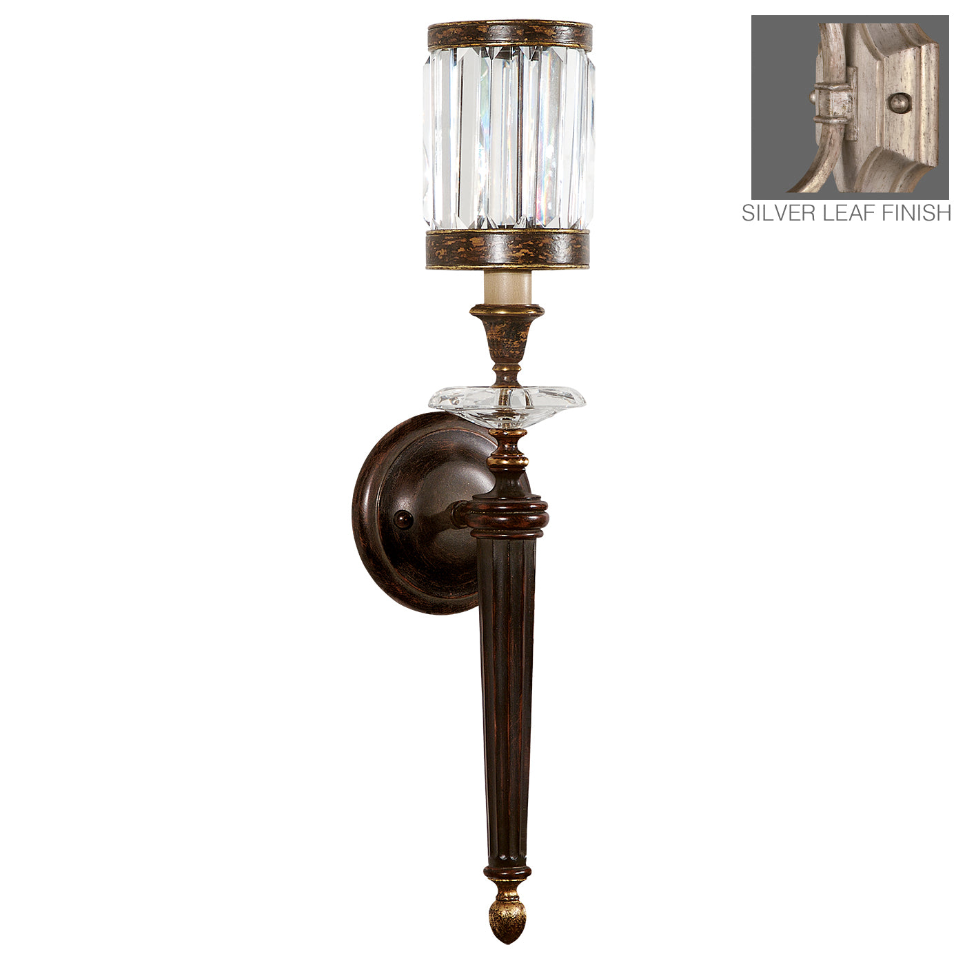 Fine Art Handcrafted Lighting Eaton Place Sconce Sconces Fine Art Handcrafted Lighting Silver  