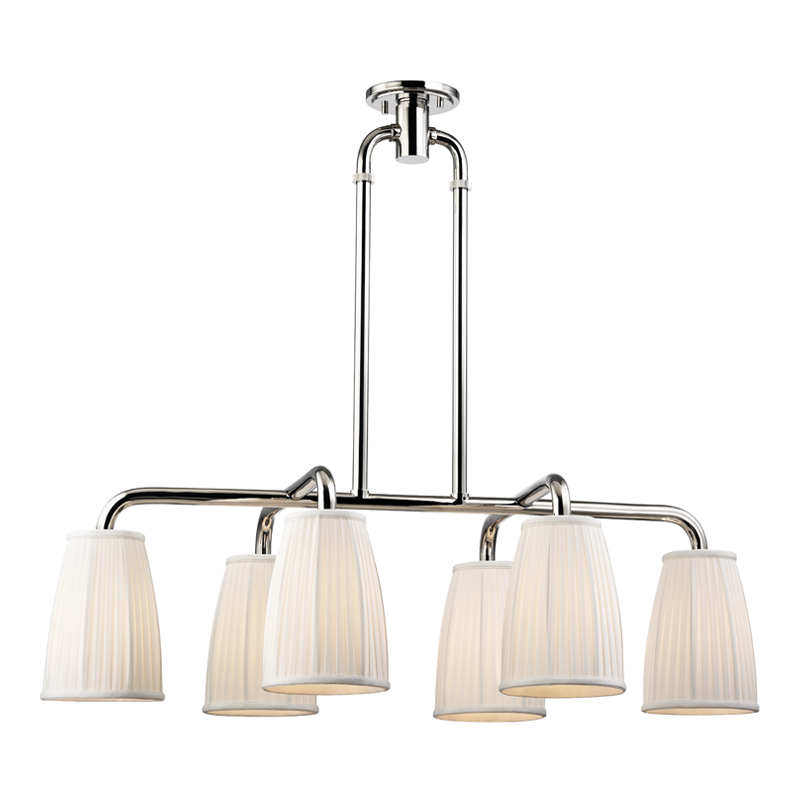 Hudson Valley Lighting Malden Linear Chandeliers Hudson Valley Lighting Polished Nickel  