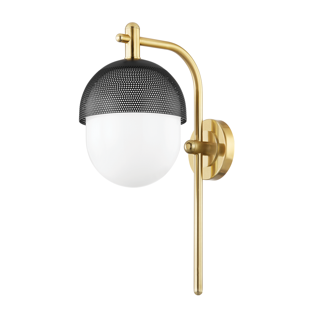 Hudson Valley Lighting Nyack Wall Sconce Wall Sconces Hudson Valley Lighting Aged Brass/black  