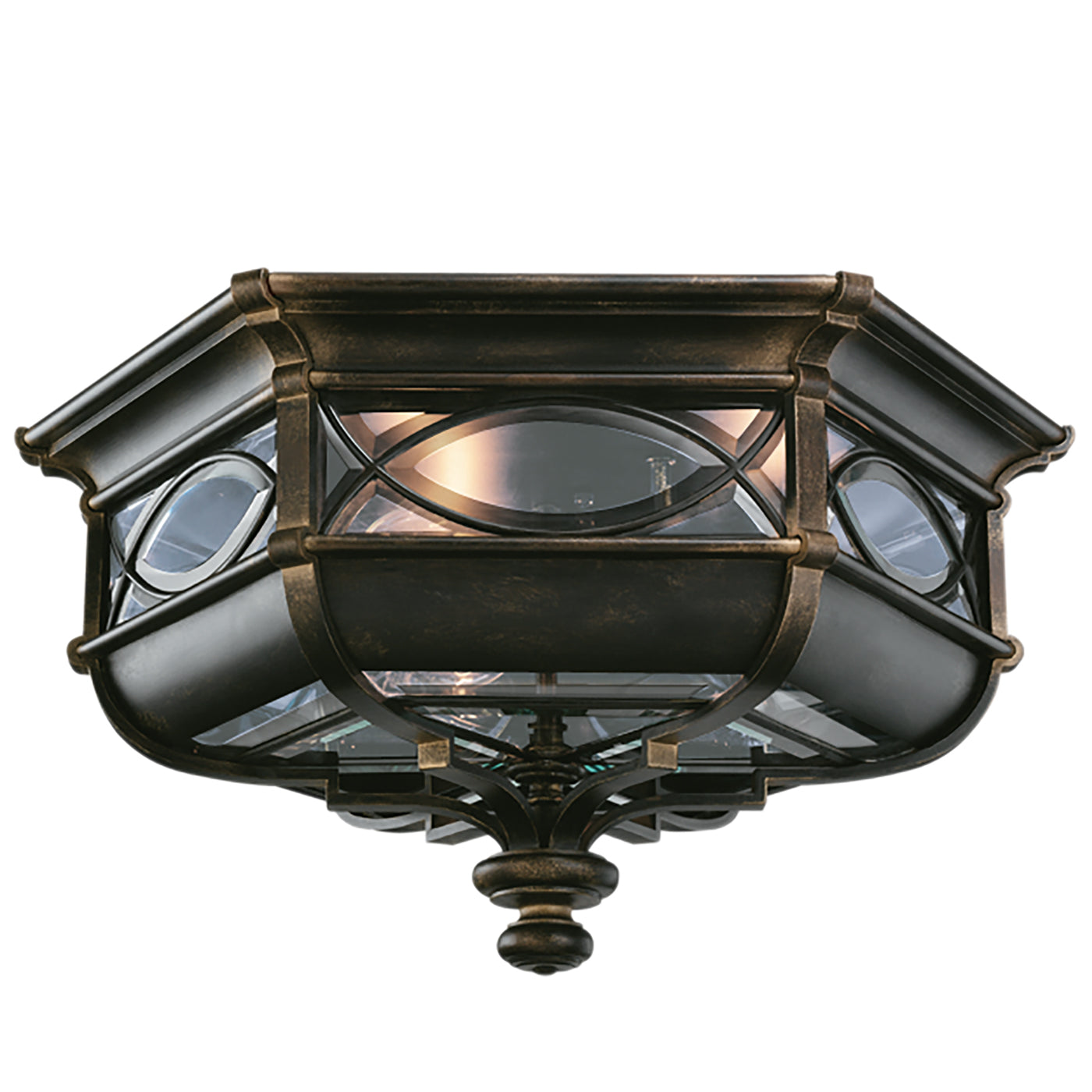 Fine Art Handcrafted Lighting Warwickshire Outdoor Flush Mount Hanging Fixtures Fine Art Handcrafted Lighting Black  