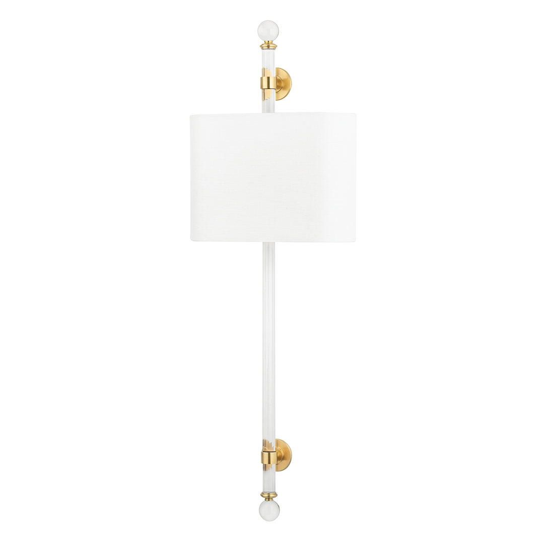 Hudson Valley Lighting Wertham Wall Sconce Wall Sconces Hudson Valley Lighting Aged Brass  