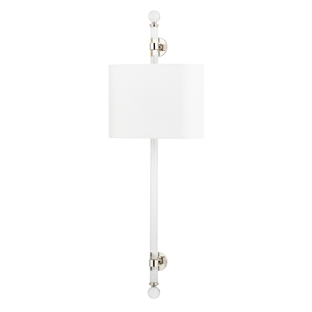 Hudson Valley Lighting Wertham Wall Sconce Wall Sconces Hudson Valley Lighting Polished Nickel  