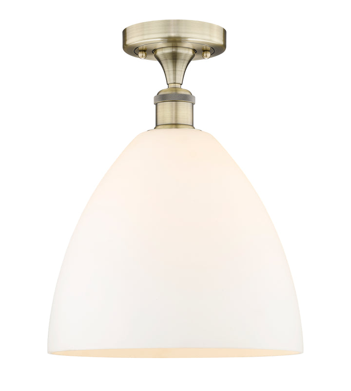 Innovations Lighting Bristol 12" Semi-Flush Mount - Antique Brass