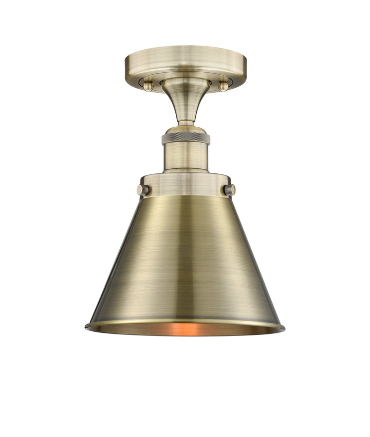 Innovations Lighting Appalachian 8" Semi-Flush Mount Ceiling Semi Flush Mounts Innovations Lighting Antique Brass  