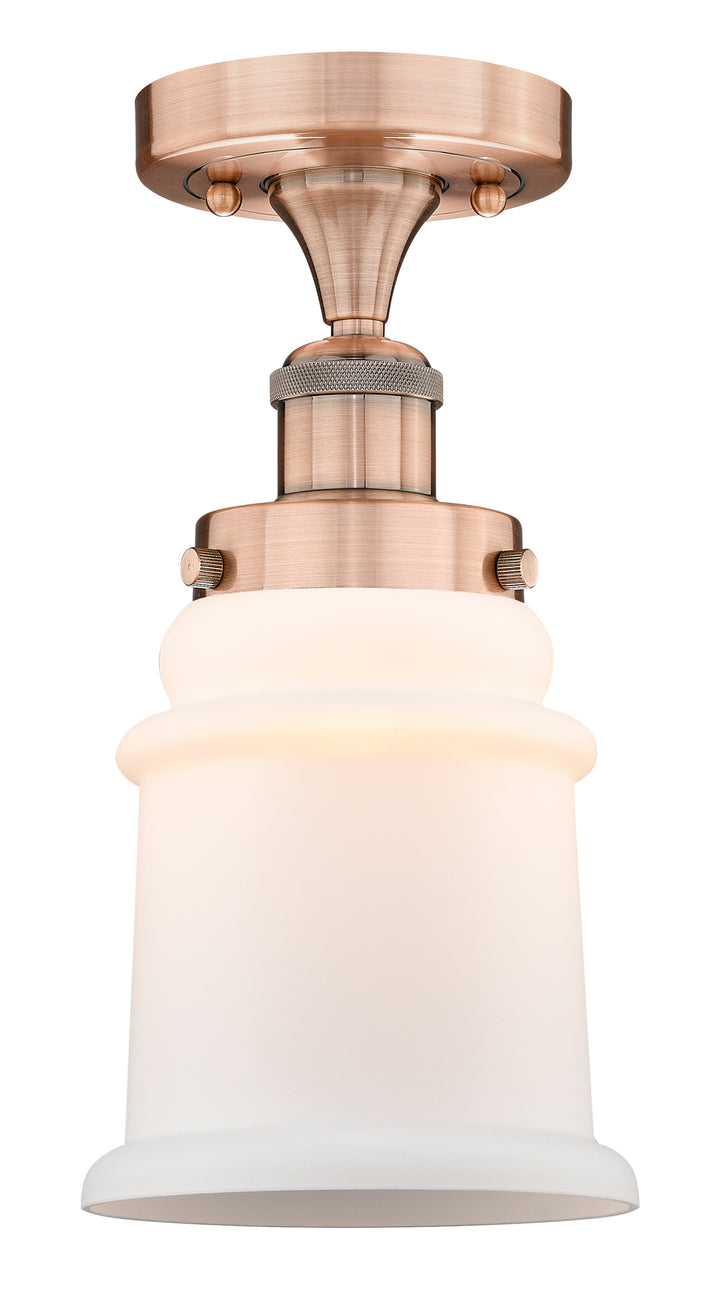 Innovations Lighting Canton 6" Semi-Flush Mount - Antique Copper Ceiling Semi Flush Mounts Innovations Lighting   