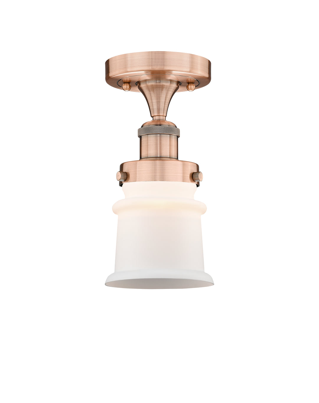 Innovations Lighting Canton 5" Semi-Flush Mount - Antique Copper Ceiling Semi Flush Mounts Innovations Lighting   