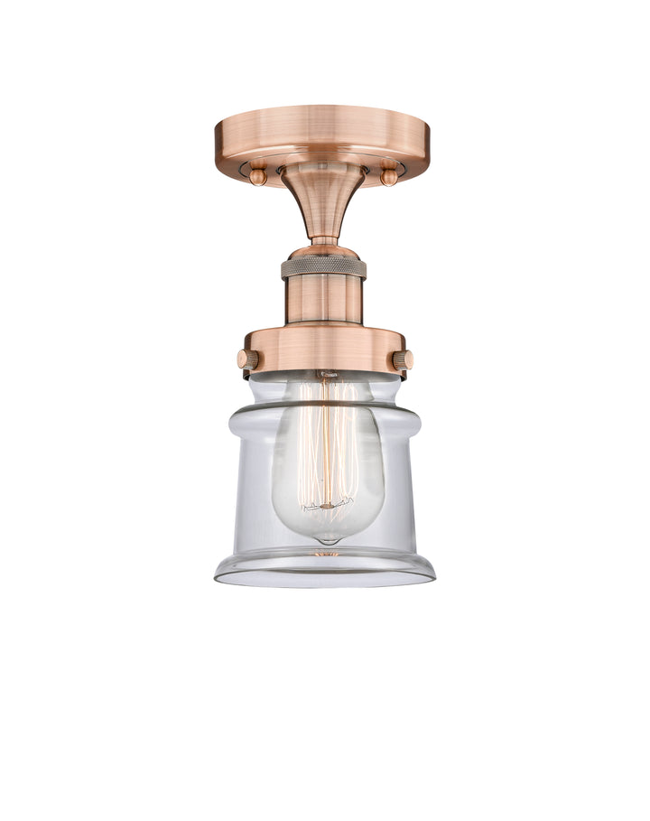 Innovations Lighting Canton 5" Semi-Flush Mount - Antique Copper Ceiling Semi Flush Mounts Innovations Lighting   