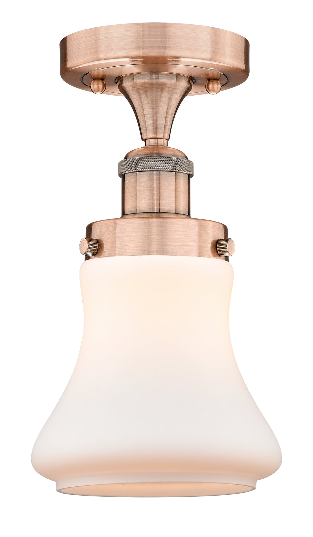 Innovations Lighting Bellmont 6" Semi-Flush Mount - Antique Copper Ceiling Semi Flush Mounts Innovations Lighting   