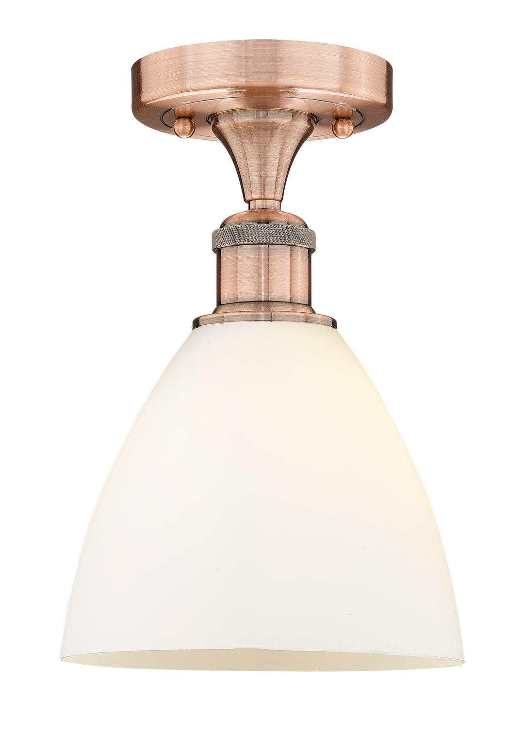 Innovations Lighting Bristol 7.5" Semi-Flush Mount - Antique Copper