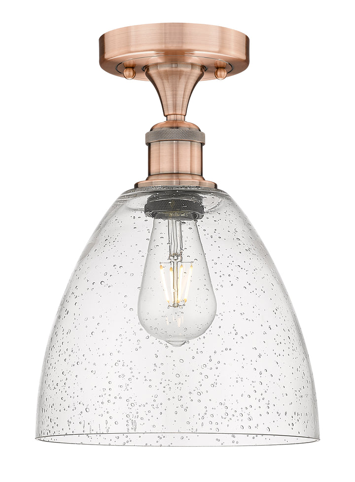 Innovations Lighting Bristol 9" Semi-Flush Mount - Antique Copper