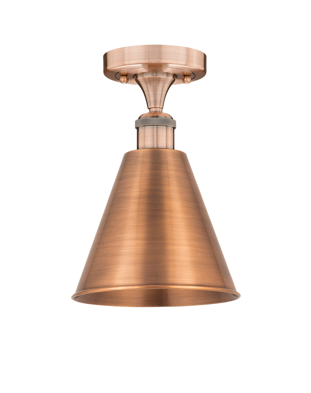 Innovations Lighting Berkshire Metal 8" Semi-Flush Mount - Antique Copper Ceiling Semi Flush Mounts Innovations Lighting Default Title  