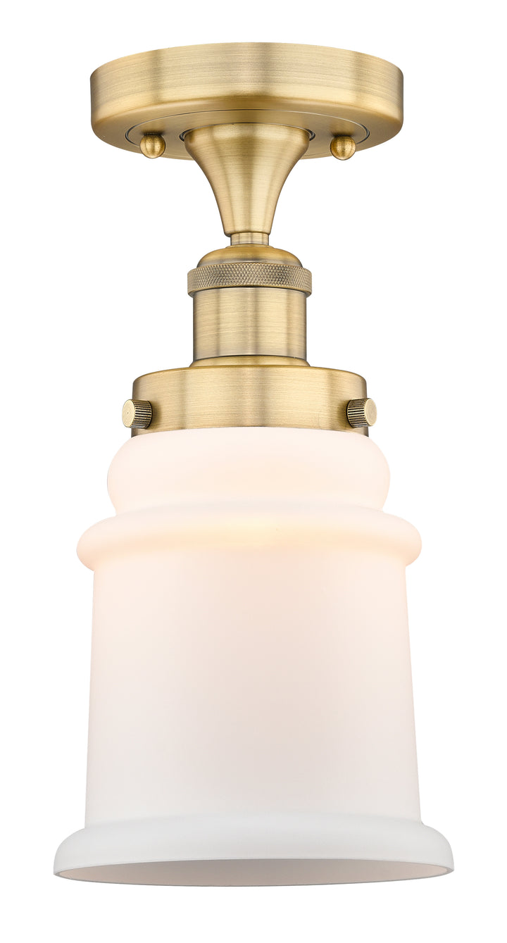 Innovations Lighting Canton 6" Semi-Flush Mount - Brushed Brass Ceiling Semi Flush Mounts Innovations Lighting   