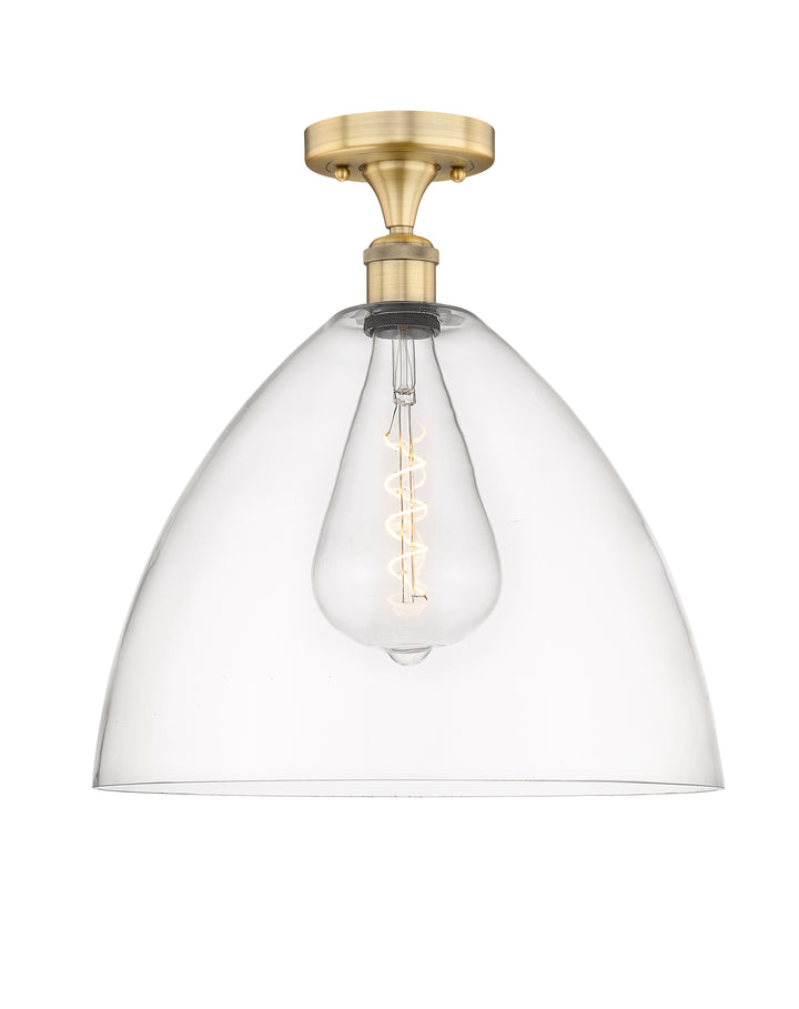 Innovations Lighting Bristol 16" Semi-Flush Mount - Brushed Brass