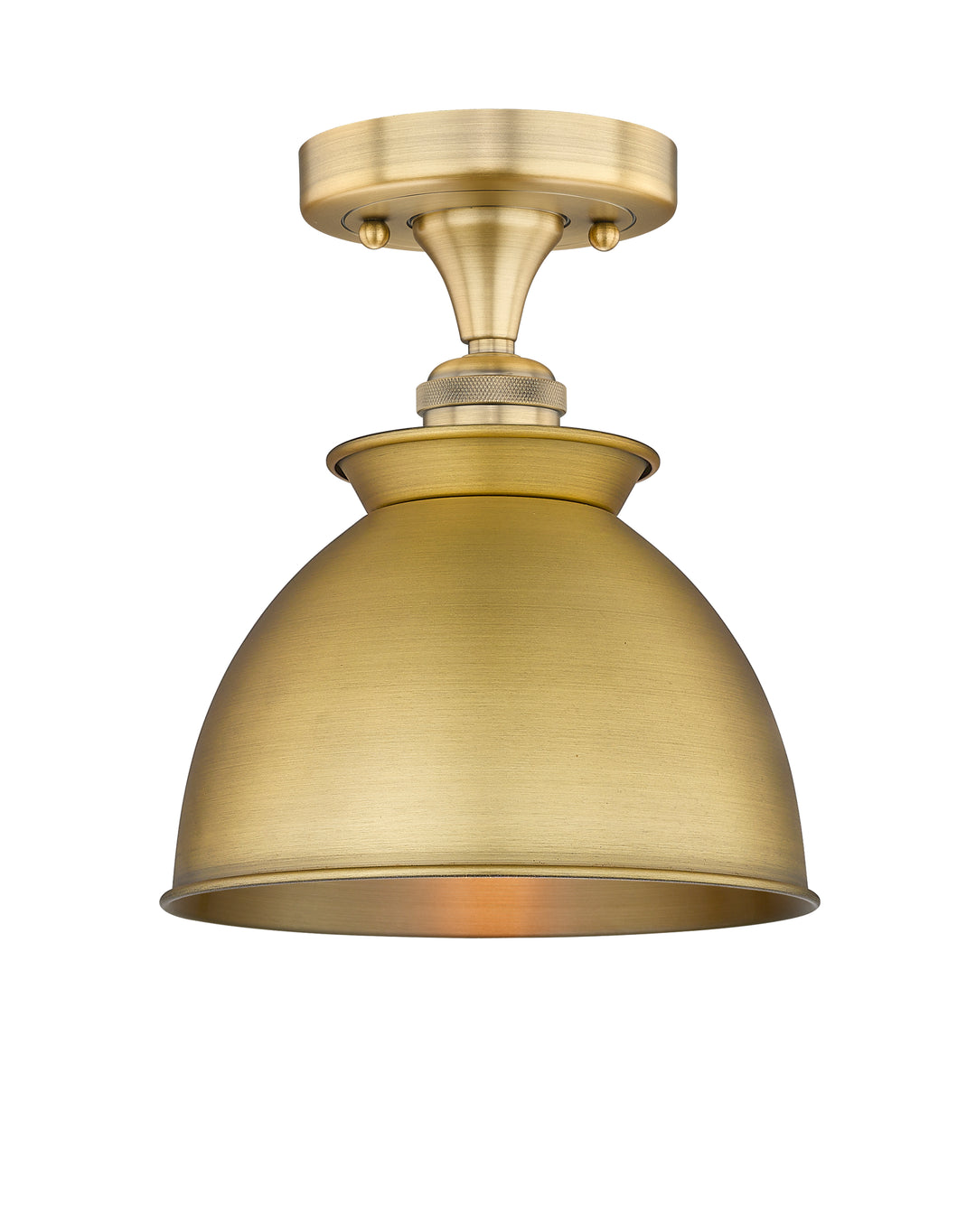 Innovations Lighting Adirondack 8" Semi-Flush Mount - Brushed Brass Ceiling Semi Flush Mounts Innovations Lighting Default Title  