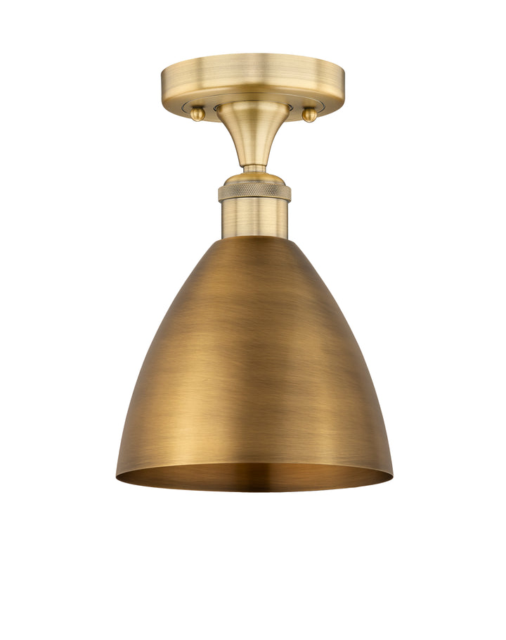 Innovations Lighting Bristol 7.5" Semi-Flush Mount - Brushed Brass Ceiling Semi Flush Mounts Innovations Lighting Default Title  