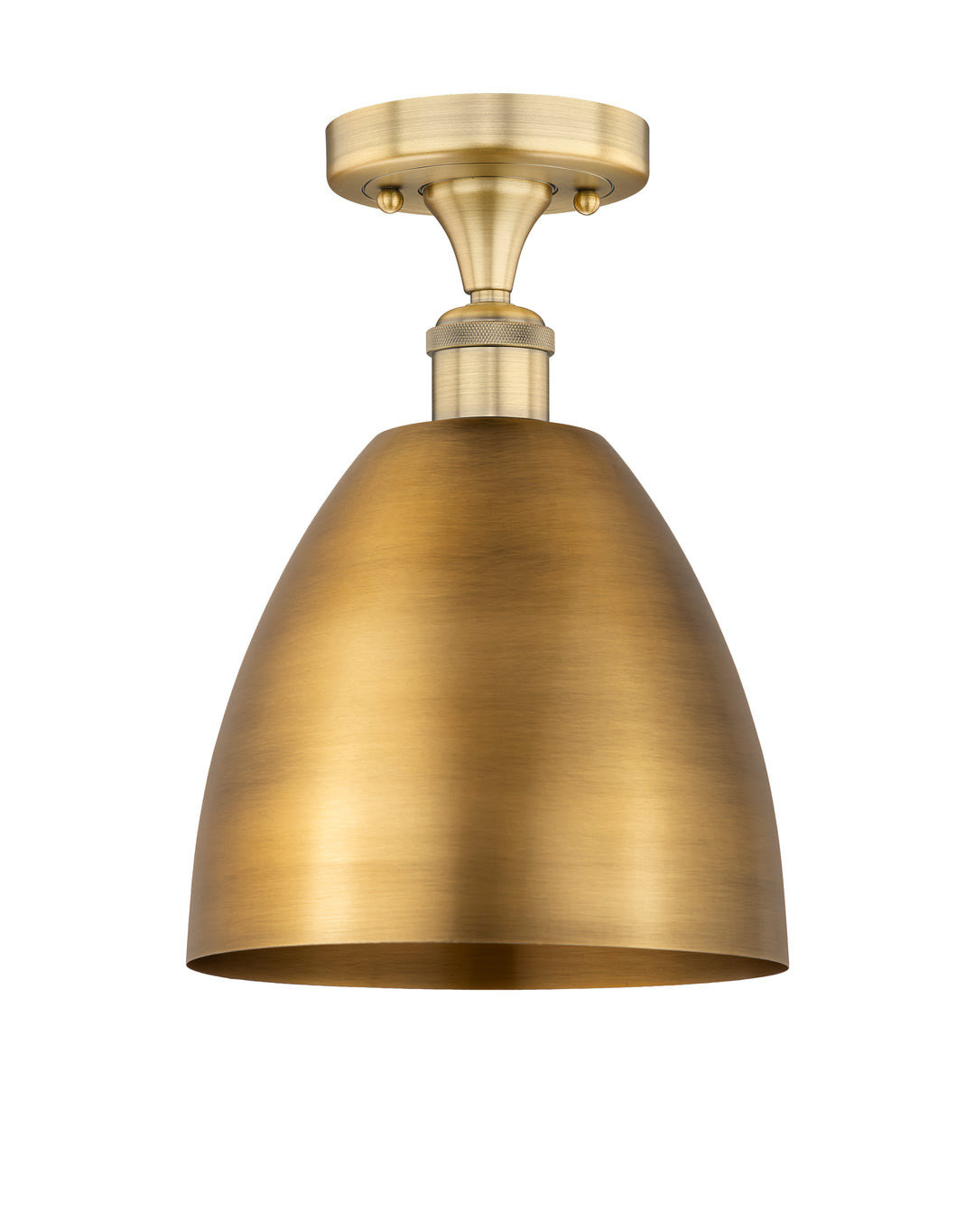 Innovations Lighting Bristol 9" Semi-Flush Mount - Brushed Brass Ceiling Semi Flush Mounts Innovations Lighting Default Title  