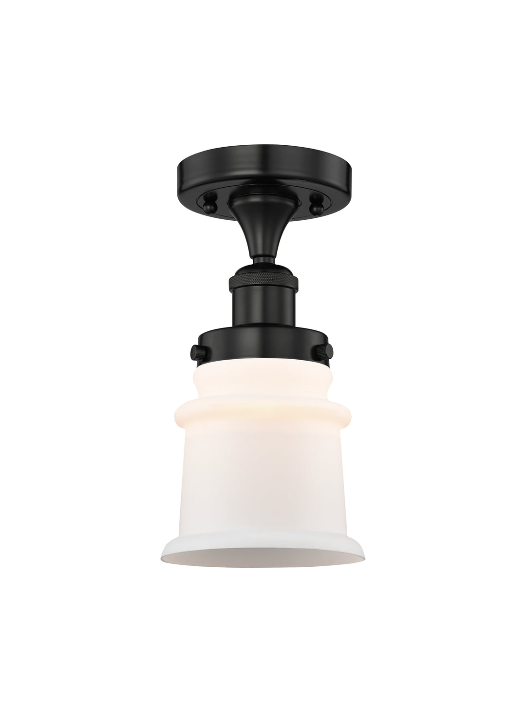 Innovations Lighting Canton 5" Semi-Flush Mount - Matte Black Ceiling Semi Flush Mounts Innovations Lighting   