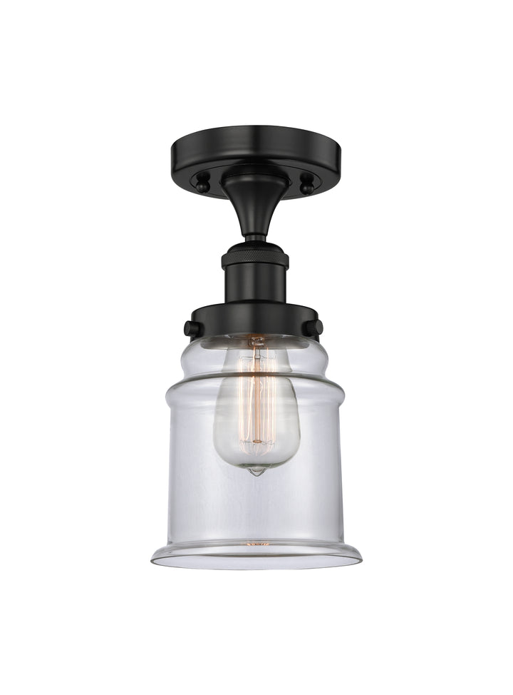 Innovations Lighting Canton 6" Semi-Flush Mount - Matte Black Ceiling Semi Flush Mounts Innovations Lighting   