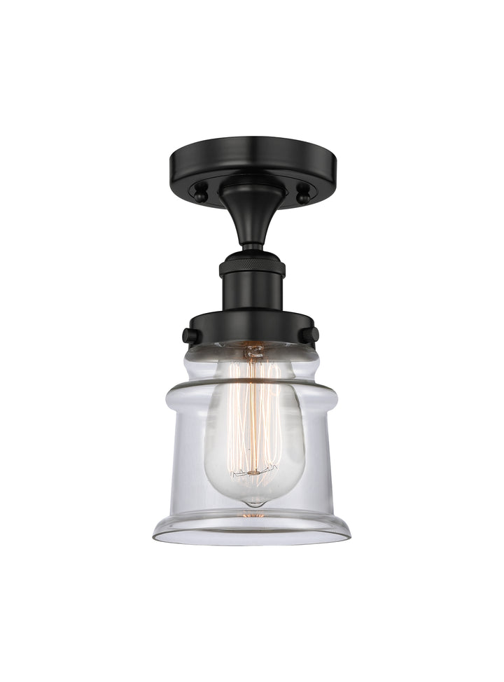 Innovations Lighting Canton 5" Semi-Flush Mount - Matte Black Ceiling Semi Flush Mounts Innovations Lighting   