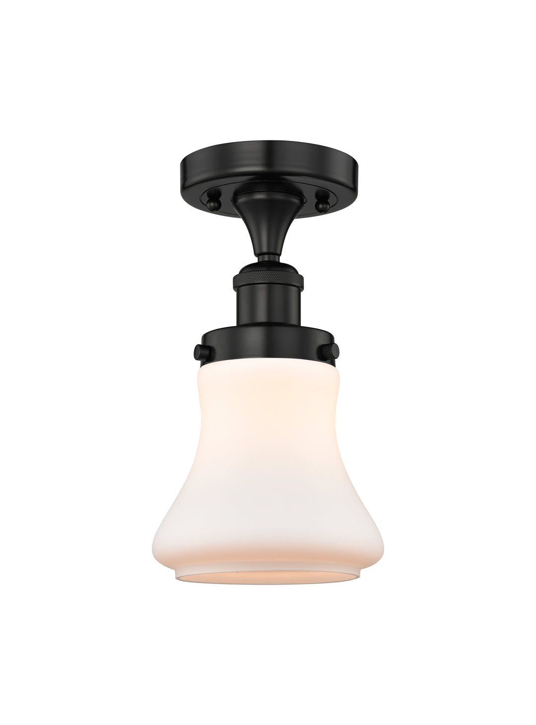 Innovations Lighting Bellmont 6" Semi-Flush Mount - Matte Black Ceiling Semi Flush Mounts Innovations Lighting   