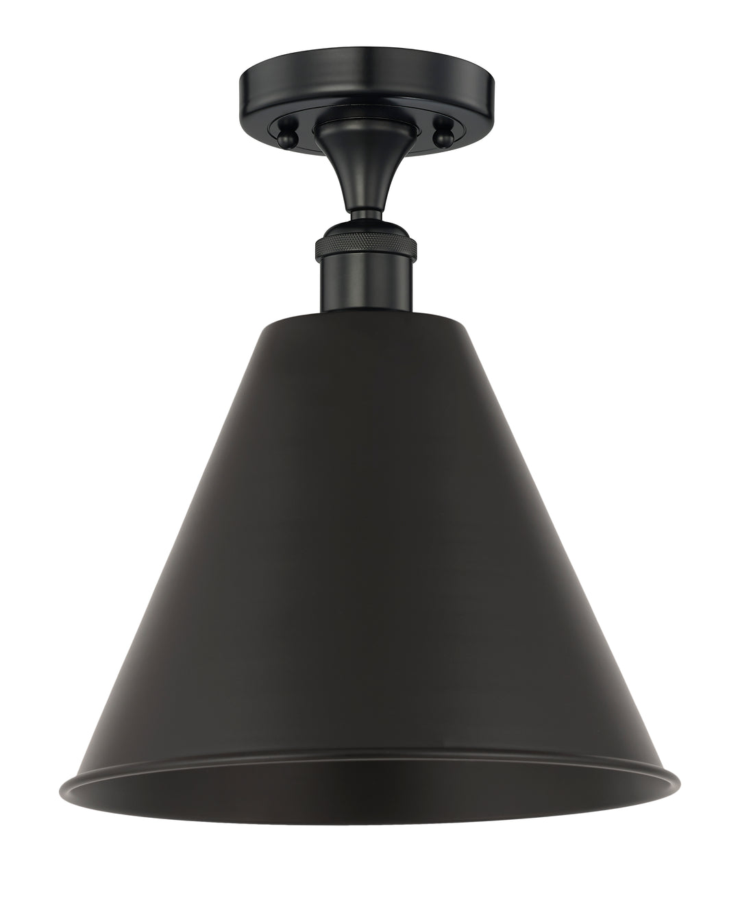 Innovations Lighting Berkshire Metal 12" Semi-Flush Mount - Matte Black Ceiling Semi Flush Mounts Innovations Lighting Default Title  