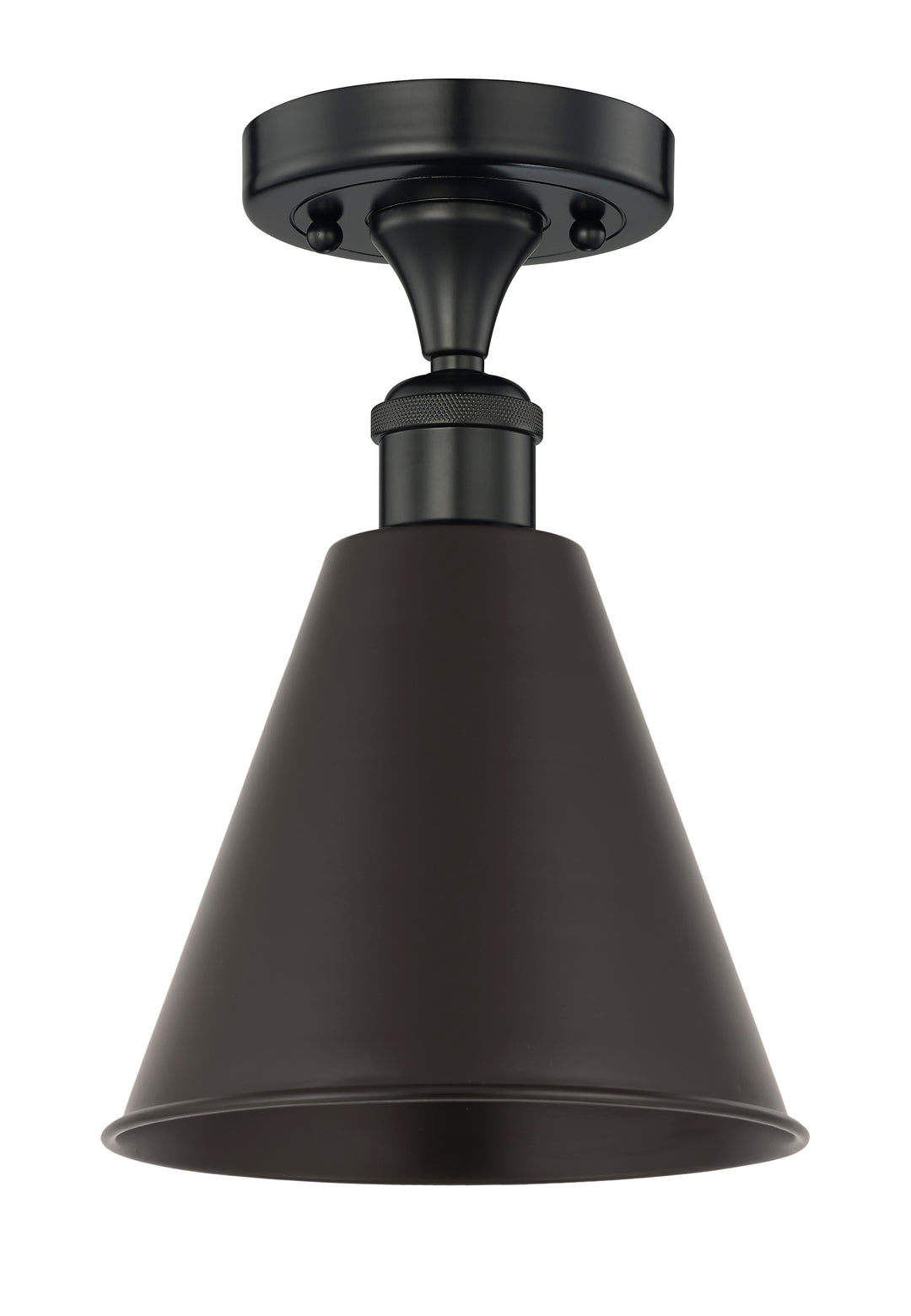 Innovations Lighting Berkshire Metal 8" Semi-Flush Mount - Matte Black Ceiling Semi Flush Mounts Innovations Lighting Default Title  