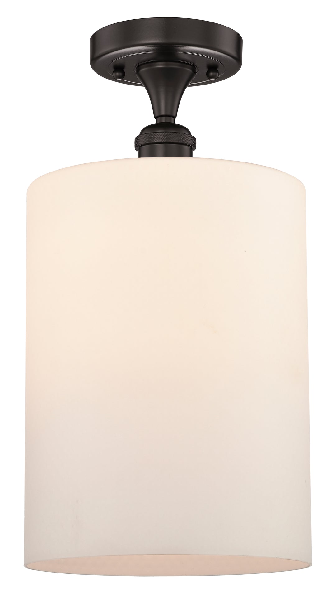 Innovations Lighting Cobbleskill 9" Semi-Flush Mount - Oil Rubbed Bronze Ceiling Semi Flush Mounts Innovations Lighting Matte White ; Glass Type: White; Water  