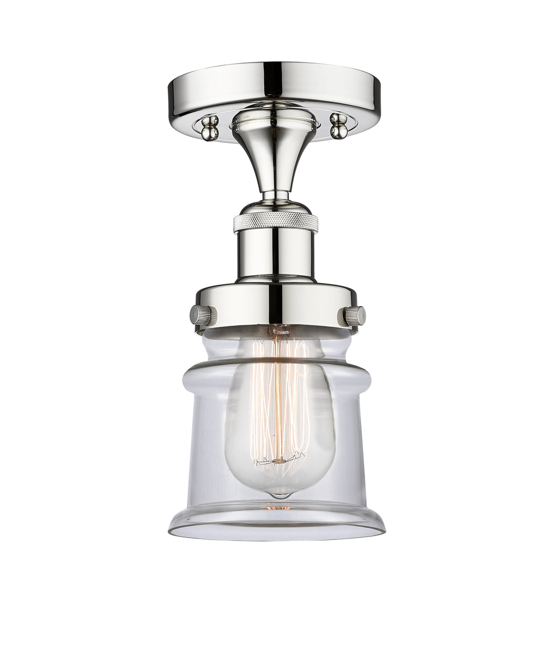 Innovations Lighting Canton 5" Semi-Flush Mount - Polished Chrome Ceiling Semi Flush Mounts Innovations Lighting   