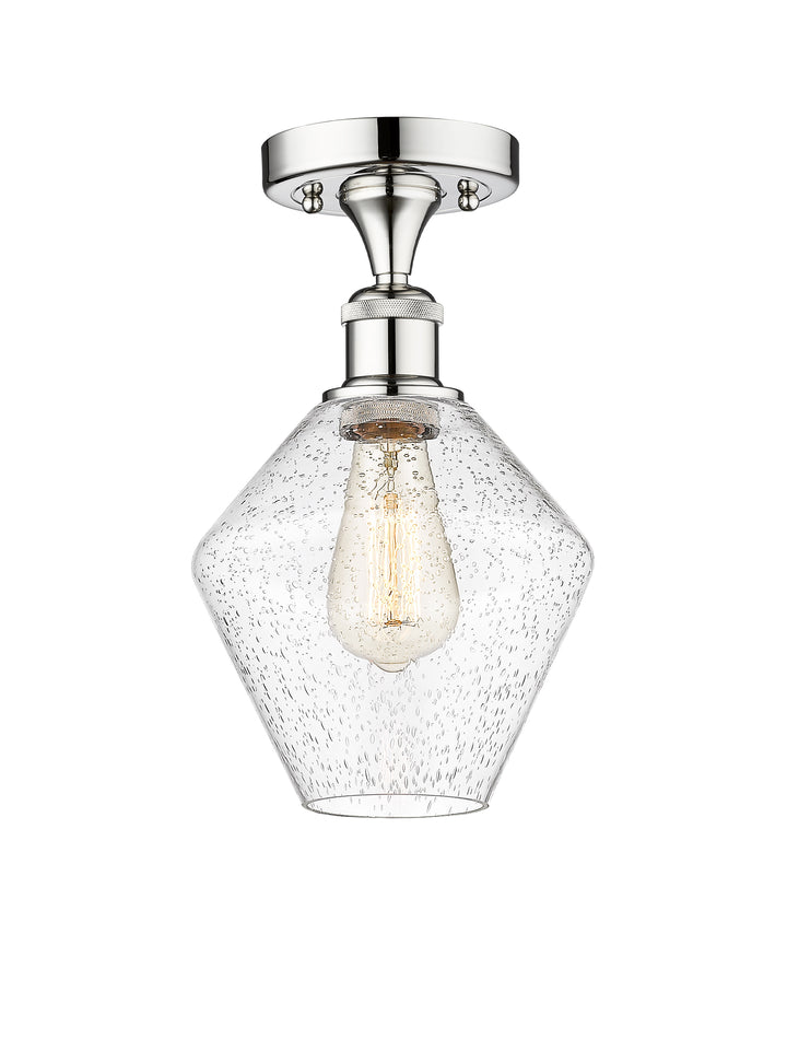 Innovations Lighting Cindyrella 8" Semi-Flush Mount - Polished Chrome Ceiling Semi Flush Mounts Innovations Lighting Seedy ; Glass Type: Seeded  