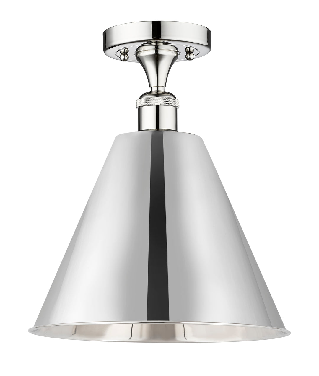 Innovations Lighting Berkshire Metal 12" Semi-Flush Mount - Polished Chrome Ceiling Semi Flush Mounts Innovations Lighting Default Title  