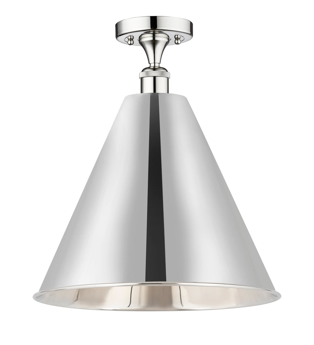 Innovations Lighting Berkshire Metal 16" Semi-Flush Mount - Polished Chrome Ceiling Semi Flush Mounts Innovations Lighting Default Title  