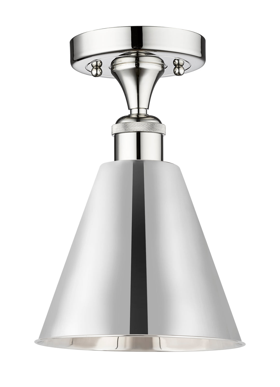 Innovations Lighting Berkshire Metal 8" Semi-Flush Mount - Polished Chrome Ceiling Semi Flush Mounts Innovations Lighting Default Title  