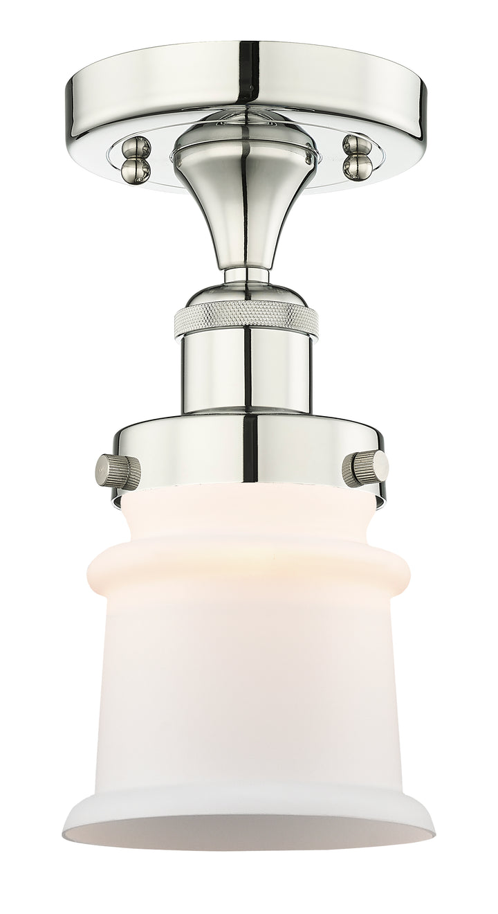 Innovations Lighting Canton 5" Semi-Flush Mount - Polished Nickel Ceiling Semi Flush Mounts Innovations Lighting   