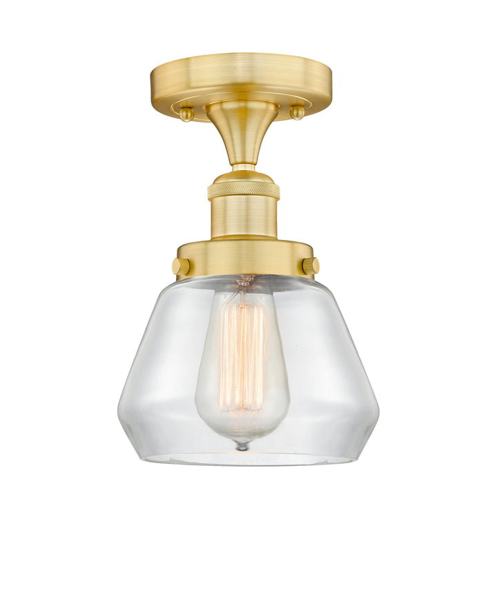 Innovations Lighting Fulton 7" Semi-Flush Mount - Satin Gold