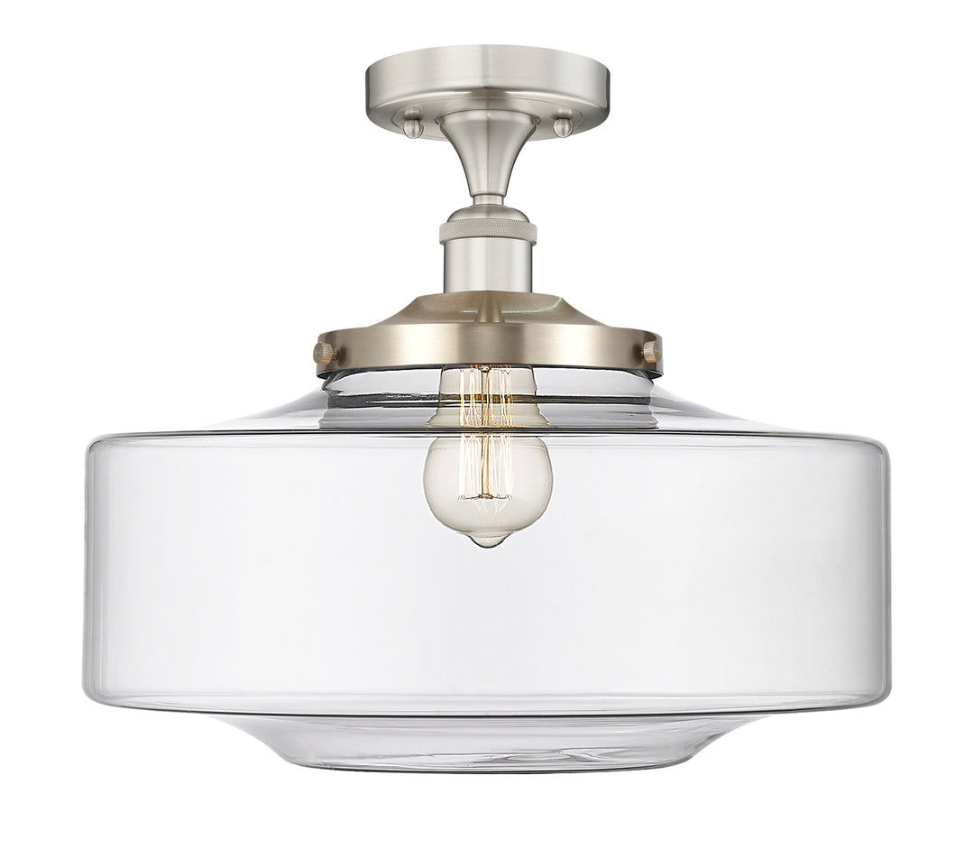 Innovations Lighting Bridgeton 16" Semi-Flush Mount - Brushed Satin Nickel