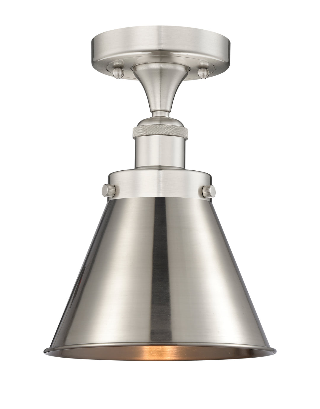 Innovations Lighting Appalachian Semi-Flush Mount - Brushed Satin Nickel Ceiling Semi Flush Mounts Innovations Lighting   