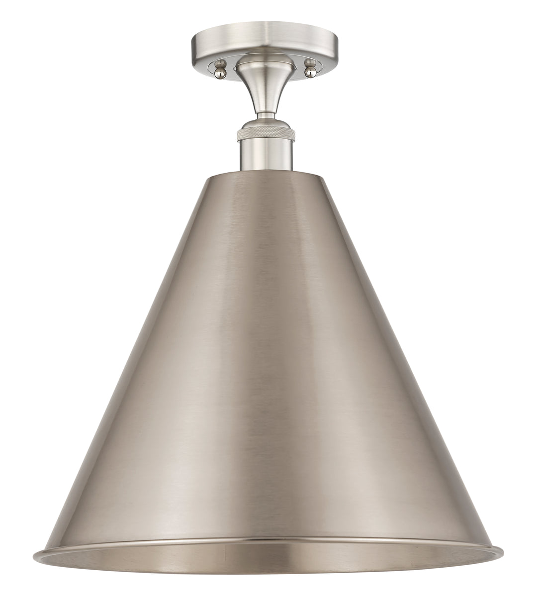 Innovations Lighting Berkshire Metal 16" Semi-Flush Mount - Brushed Satin Nickel Ceiling Semi Flush Mounts Innovations Lighting Default Title  