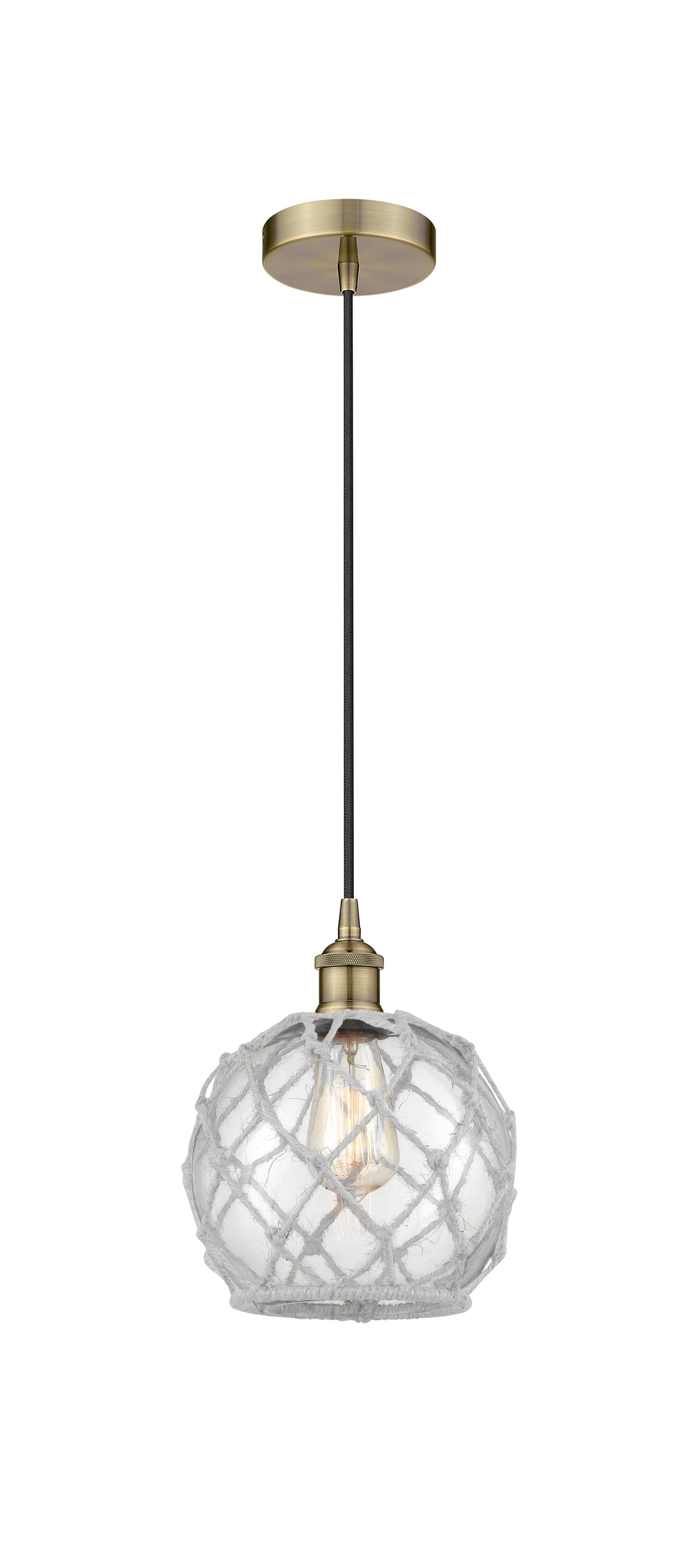 Innovations Lighting Edison 8" Mini Pendant - Antique Brass