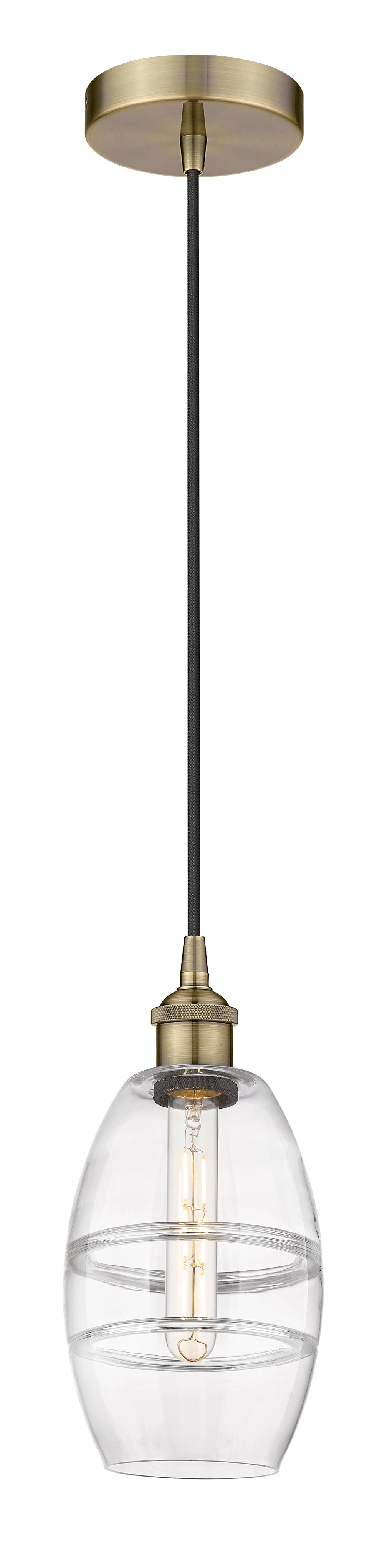 Innovations Lighting Vaz 6" Mini Pendant - Antique Brass Mini-Pendants Innovations Lighting   