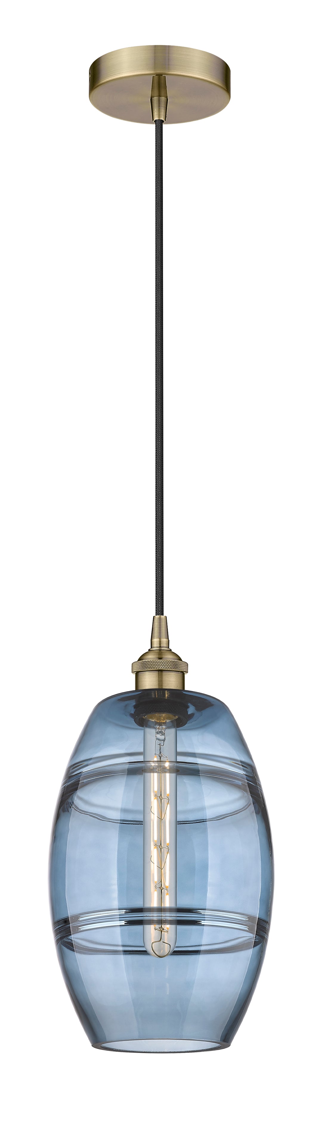 Innovations Lighting Vaz 8" Mini Pendant - Antique Brass Mini-Pendants Innovations Lighting   