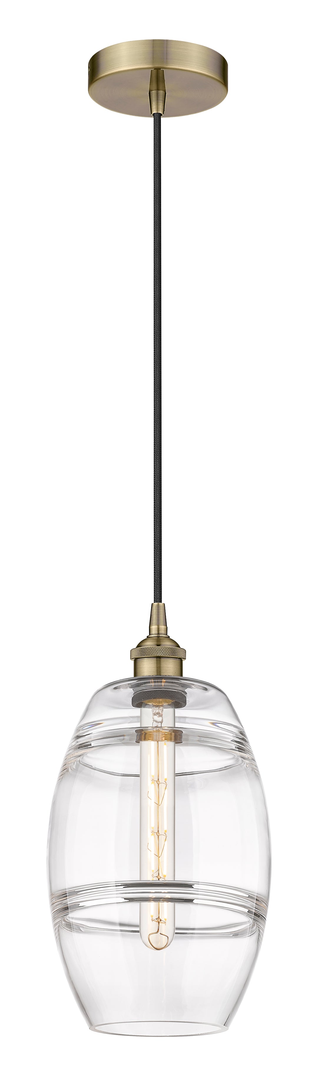 Innovations Lighting Vaz 8" Mini Pendant - Antique Brass Mini-Pendants Innovations Lighting   