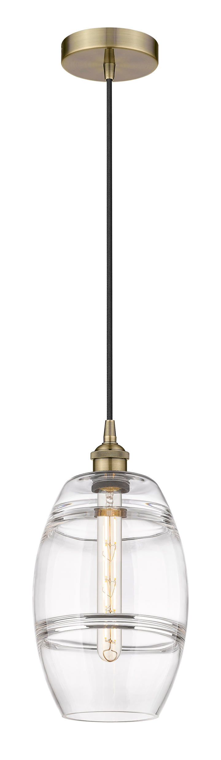 Innovations Lighting Vaz 8" Mini Pendant - Antique Brass Mini-Pendants Innovations Lighting   