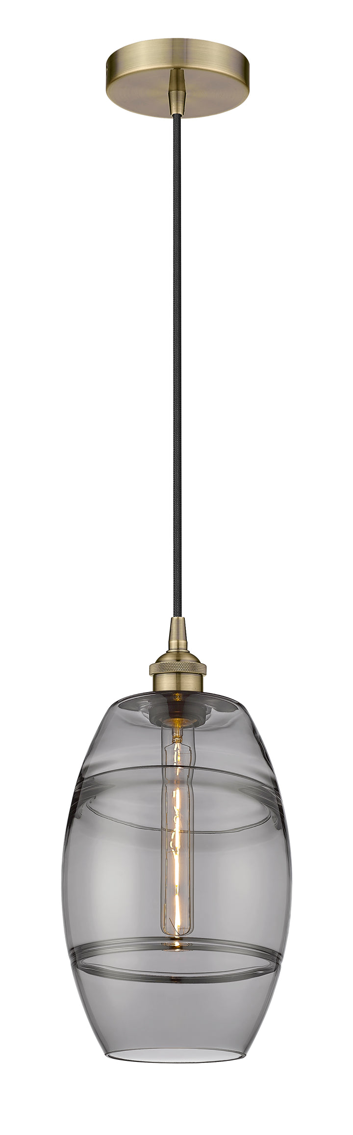 Innovations Lighting Vaz 8" Mini Pendant - Antique Brass Mini-Pendants Innovations Lighting   