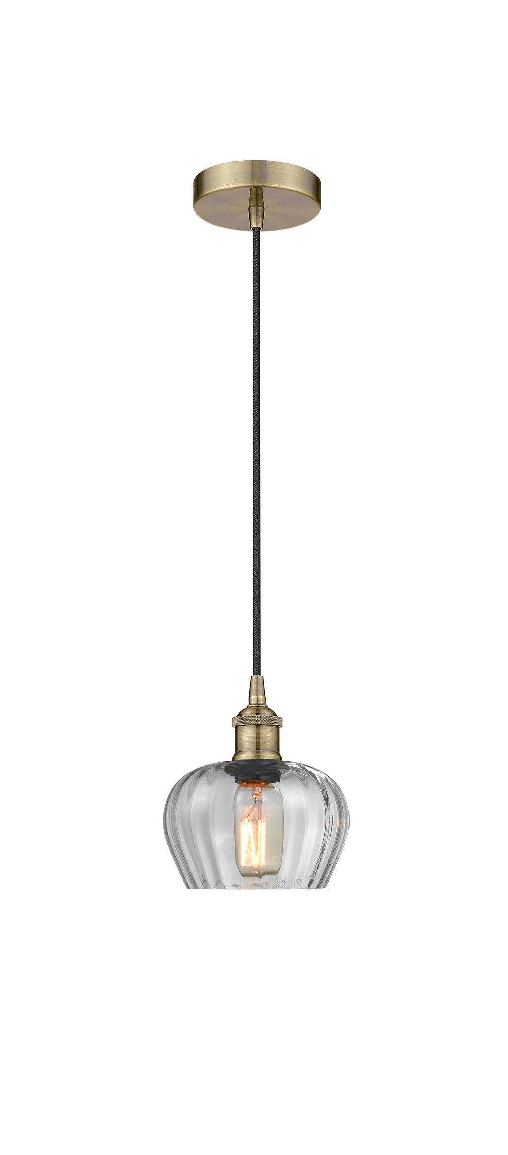 Innovations Lighting Fenton 6.5" Mini Pendant - Antique Brass