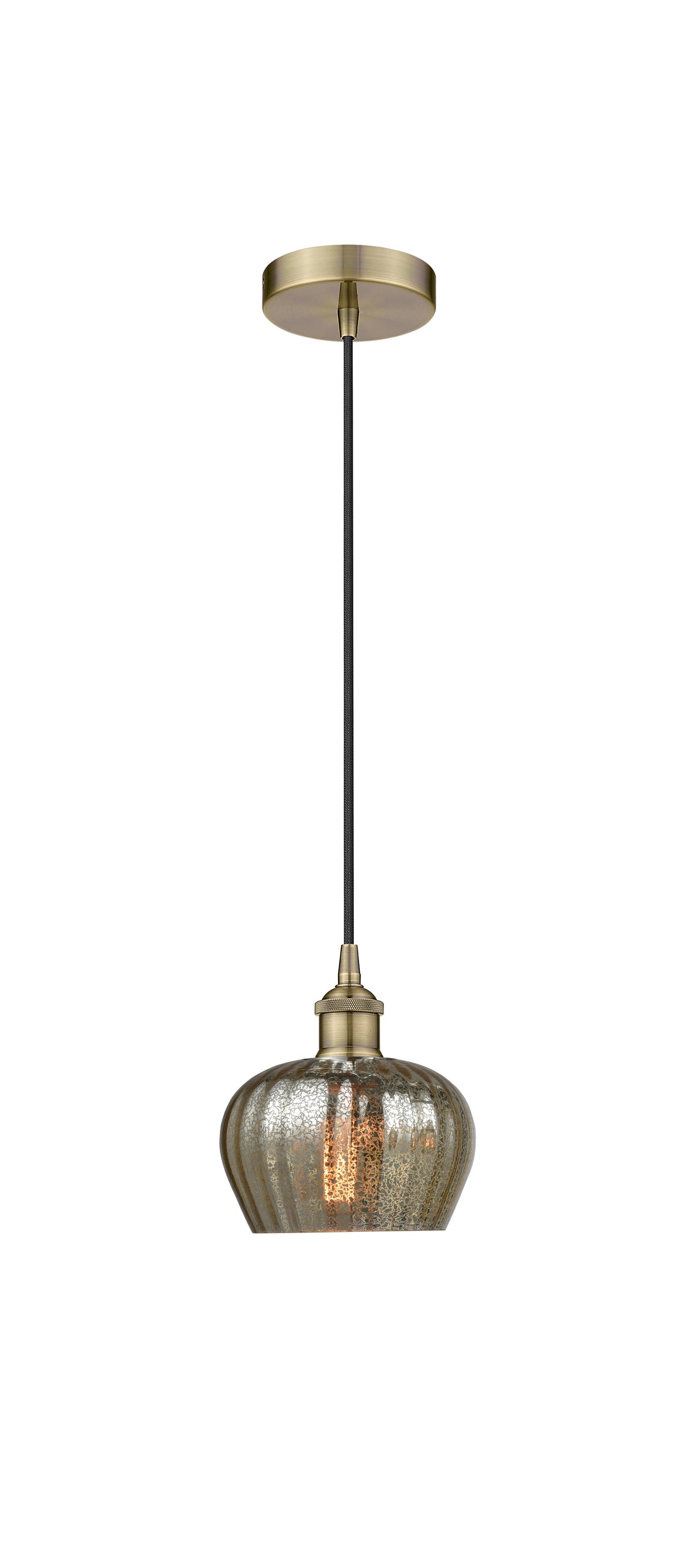 Innovations Lighting Fenton 6.5" Mini Pendant - Antique Brass