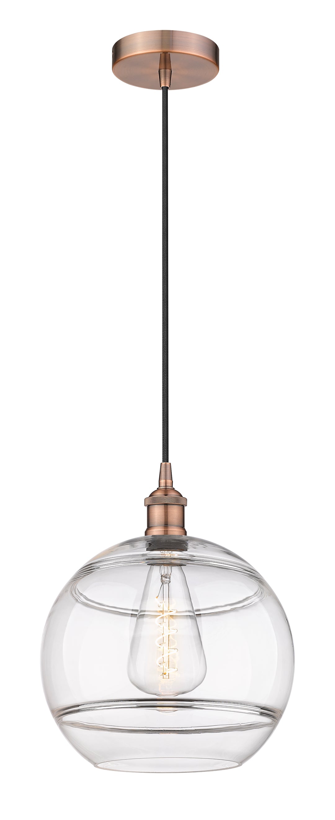 Innovations Lighting Rochester 12" Mini Pendant - Antique Copper