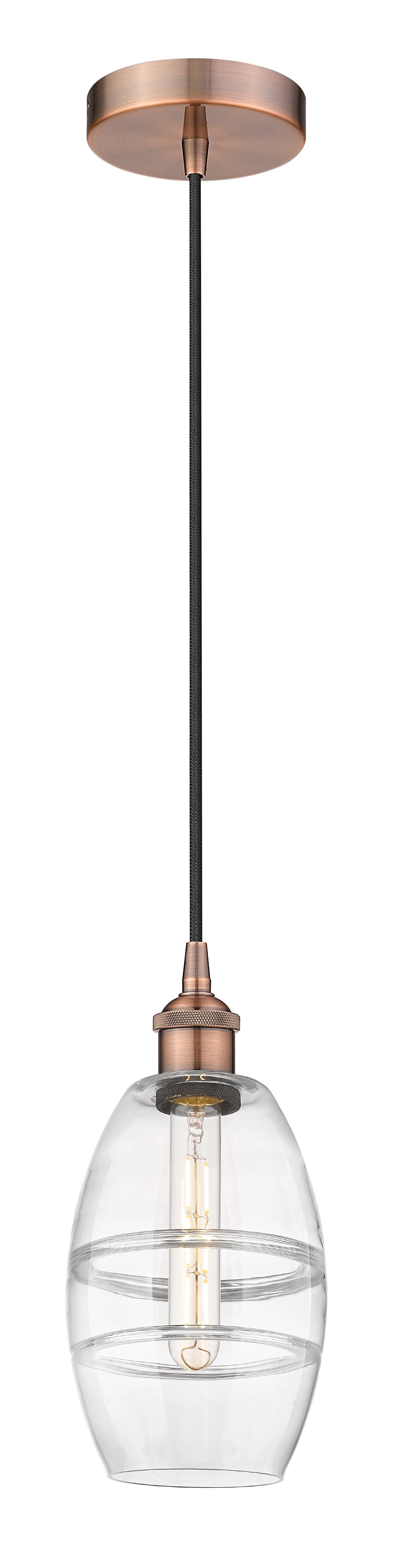 Innovations Lighting Vaz 6" Mini Pendant - Antique Copper Mini-Pendants Innovations Lighting   