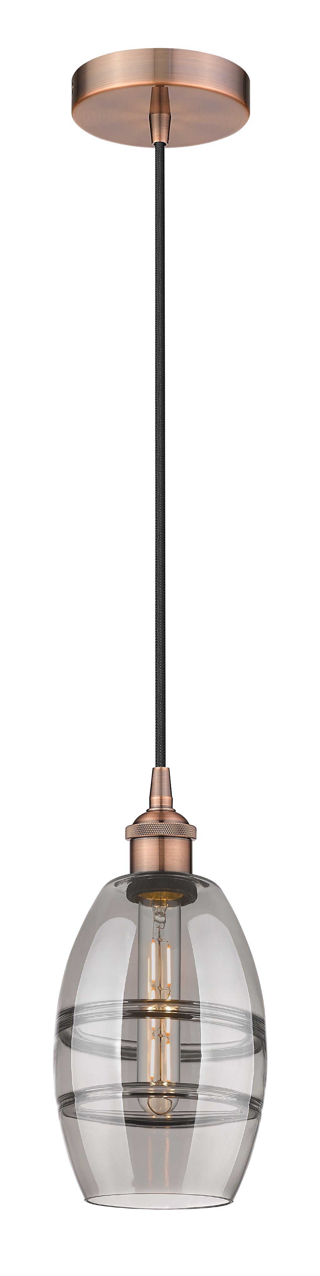 Innovations Lighting Vaz 6" Mini Pendant - Antique Copper