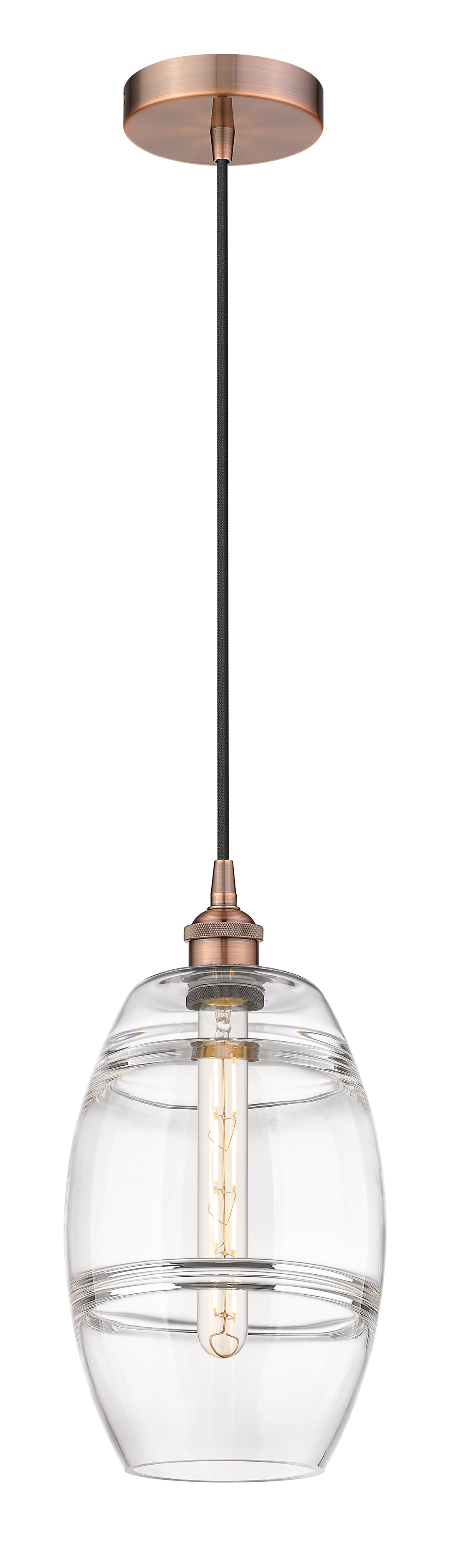 Innovations Lighting Vaz 8" Mini Pendant - Antique Copper Mini-Pendants Innovations Lighting   