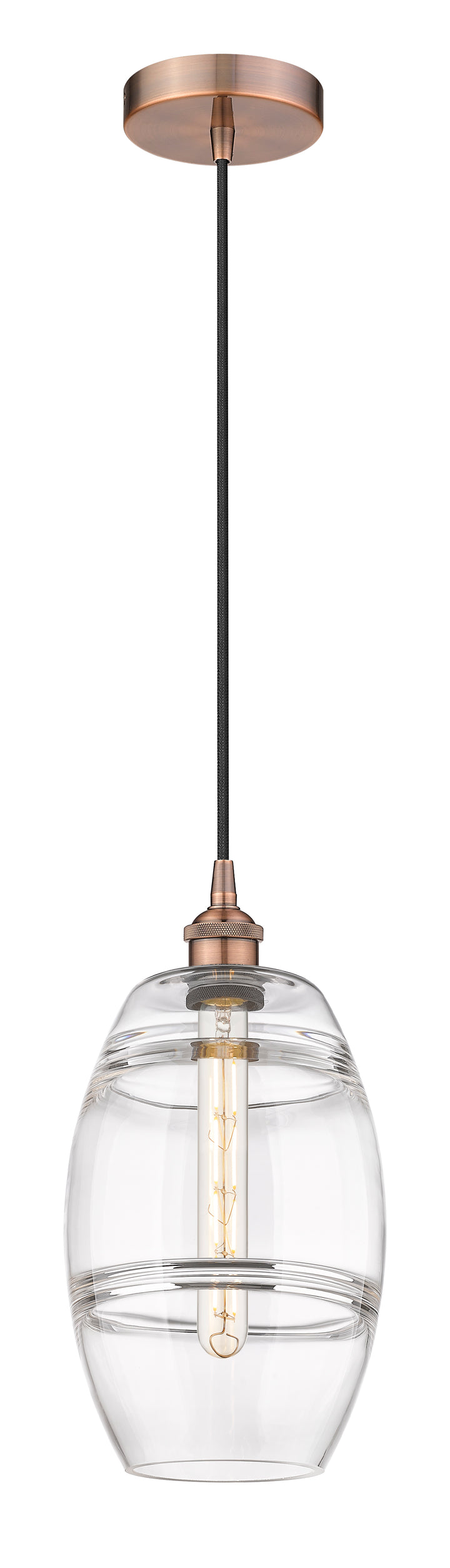 Innovations Lighting Vaz 8" Mini Pendant - Antique Copper Mini-Pendants Innovations Lighting   